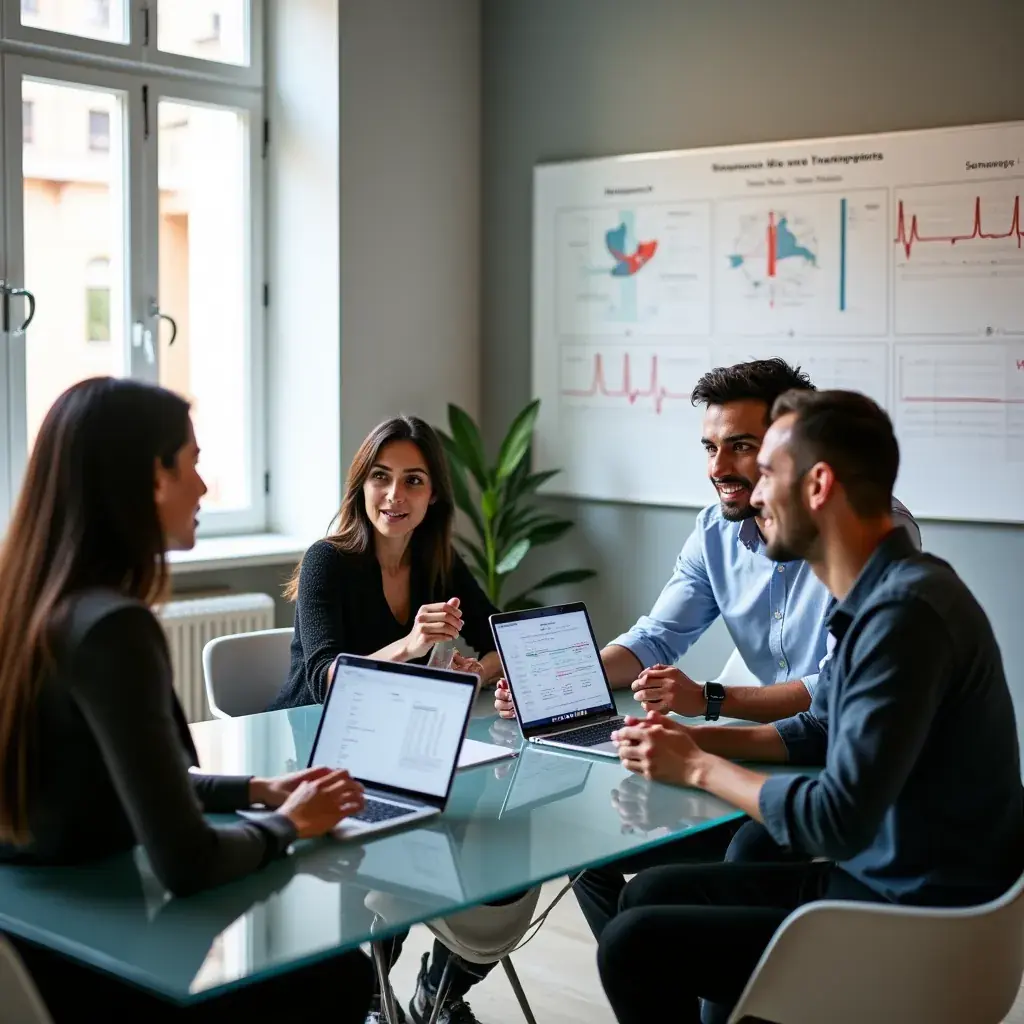 Professional team collaboration